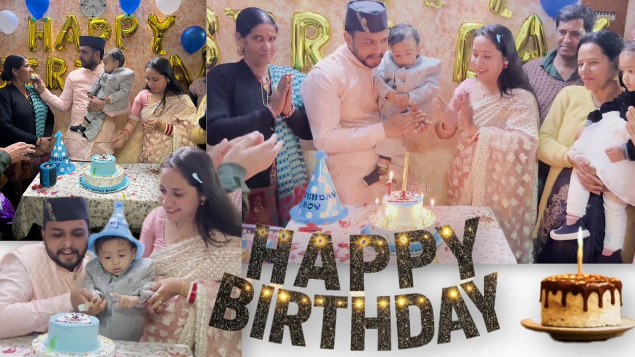 Rudra first birthday celebration 🎊🎉 #birthdayvlog 