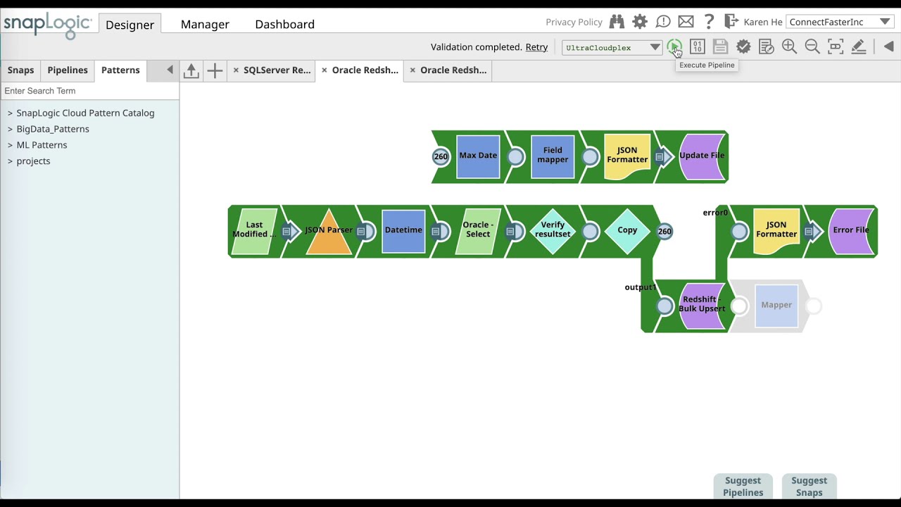 How to sync Oracle with Amazon Redshift