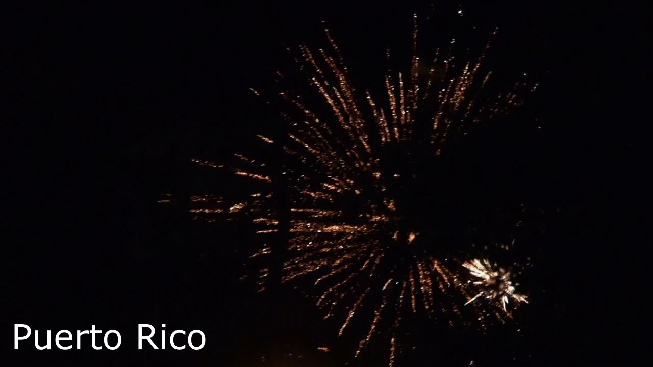 Happy New Year Fireworks - PUERTO RICO 2016-2017