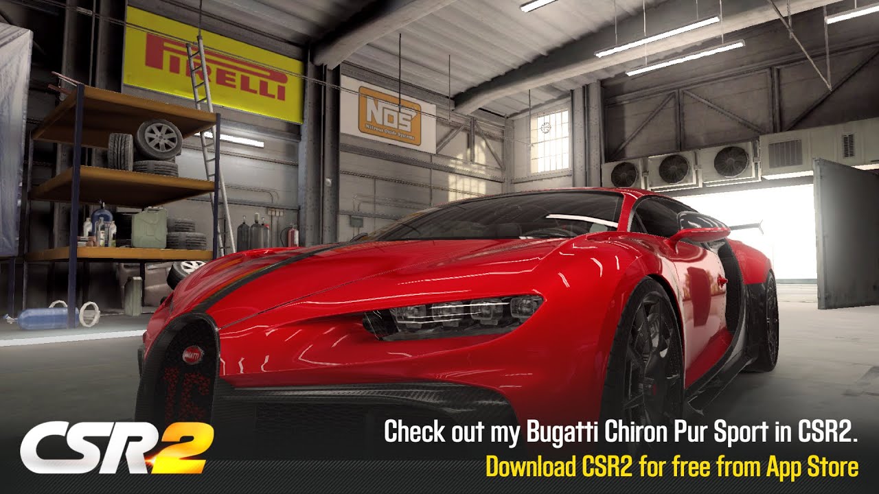 【CSR2】Chiron Pur Sport (Evo cup prize), shift & tune for 7.240(can 7.23x)
