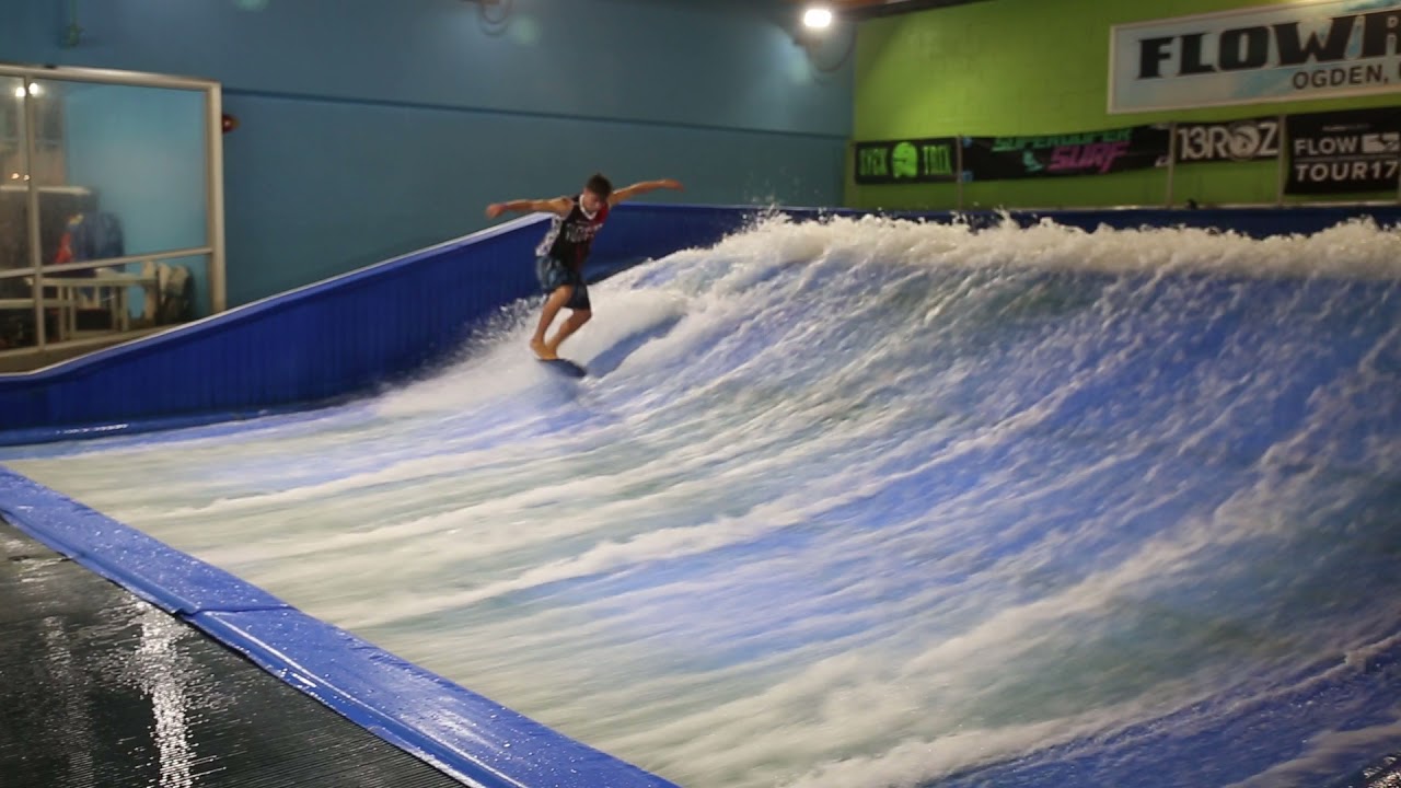 Pro Rider at FlowRider Utah, Ogden Flow Tour Contest Indoor Surfing