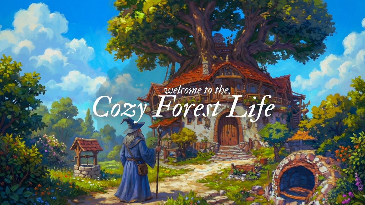 Wizard’s Treehouse Cottage | Magical Forest Ambience for Study & Relaxation (2 Hours)