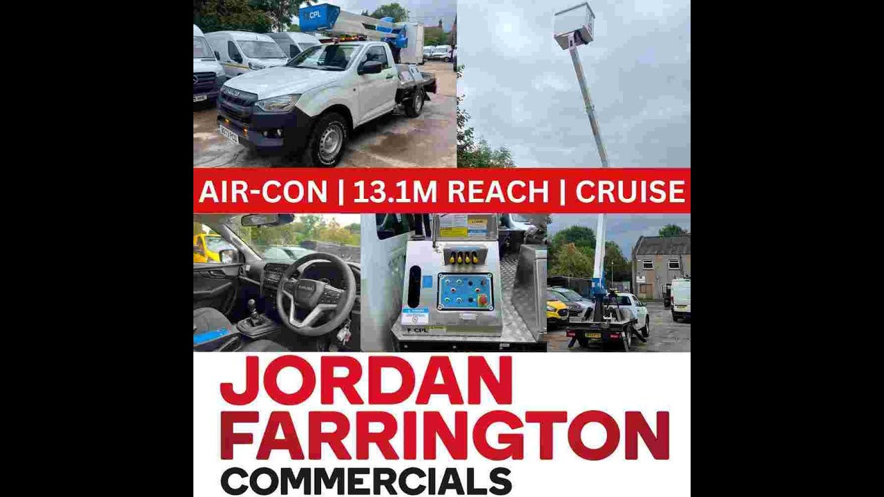 NEW 2023 '73 reg' ISUZU D-MAX PICKUP 4X4 MEWP CHERRY PICKER WITH DELIVERY MILES ONLY - WALK AROUND