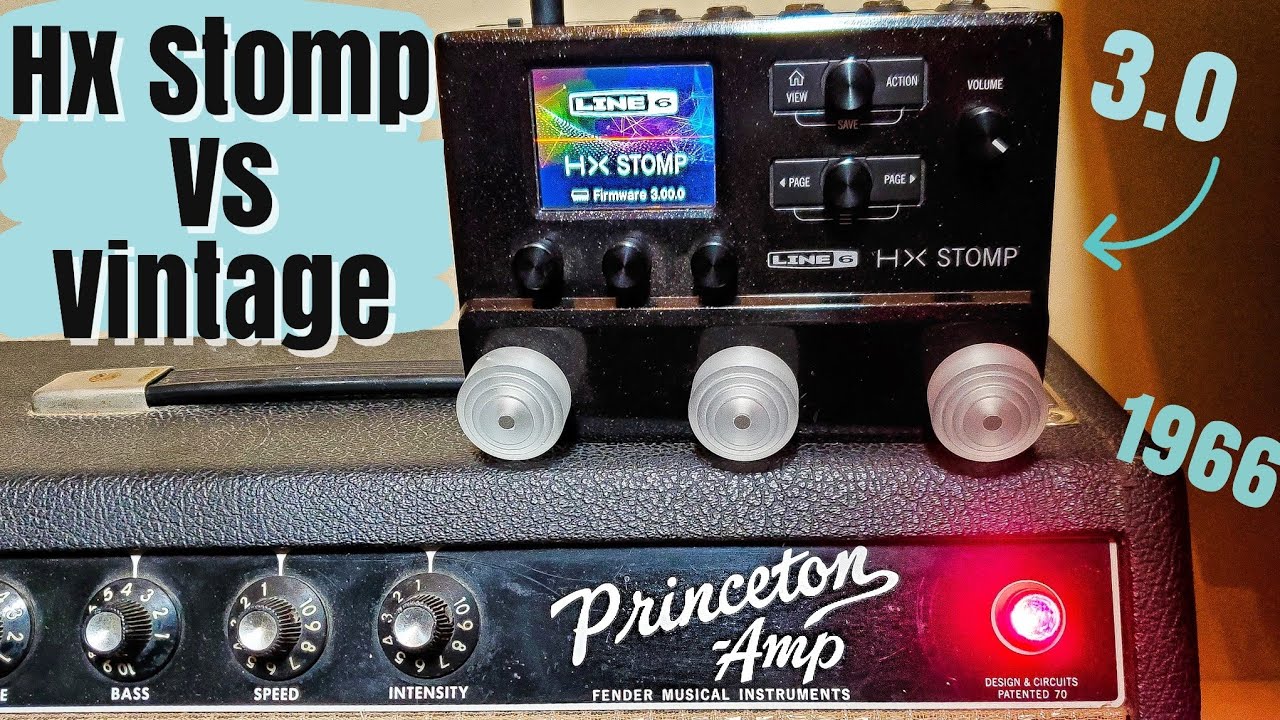 Helix 3.0 Princess vs VINTAGE Princeton Tube Amp. Do they sound the same? Line 6 HX Stomp firmware