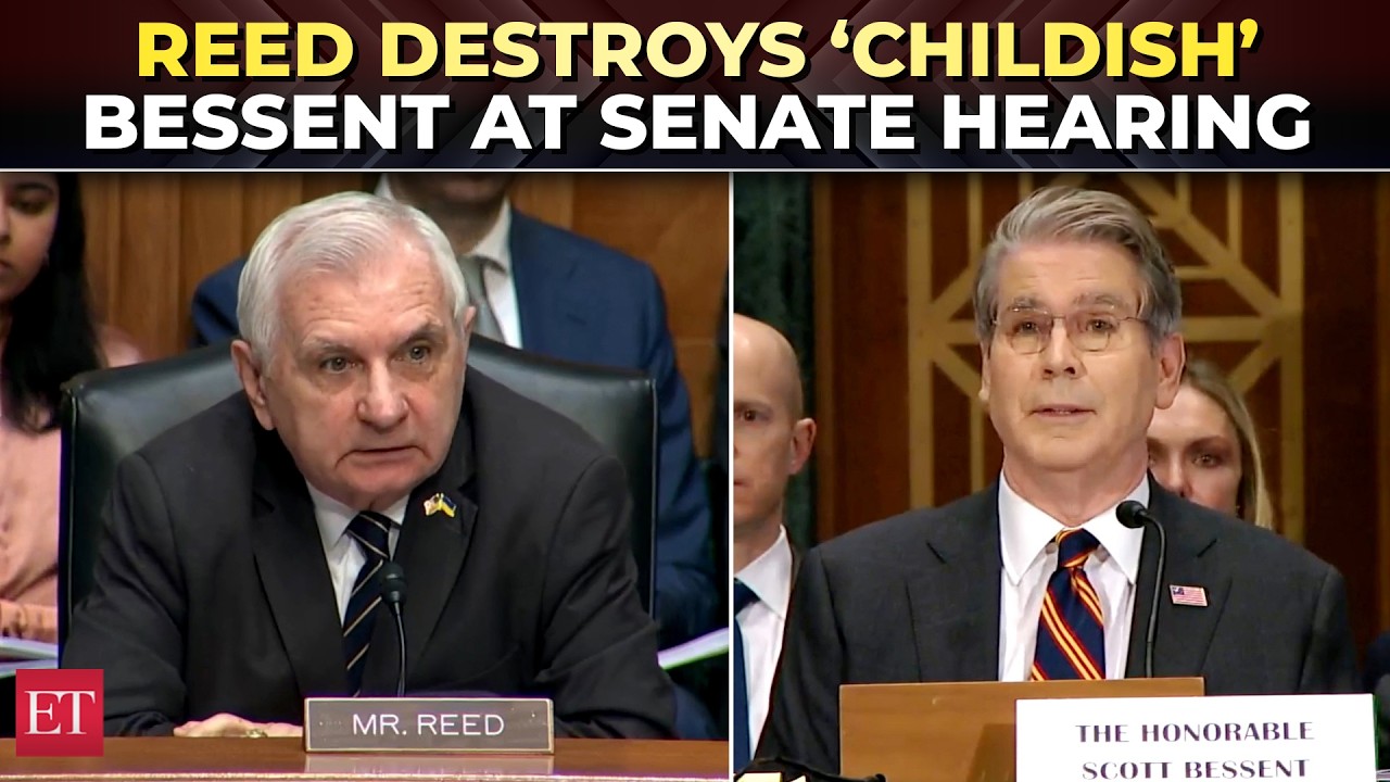 ‘Your behaviour is absolutely childish’: Jack Reed humiliates Bessent over Fannie & Freddie handling