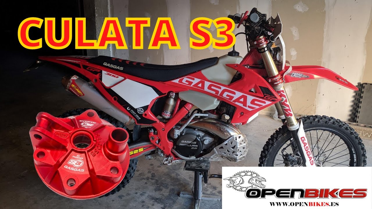 CULATA S3 Gas Gas Enduro GP 300 2018. Montaje.