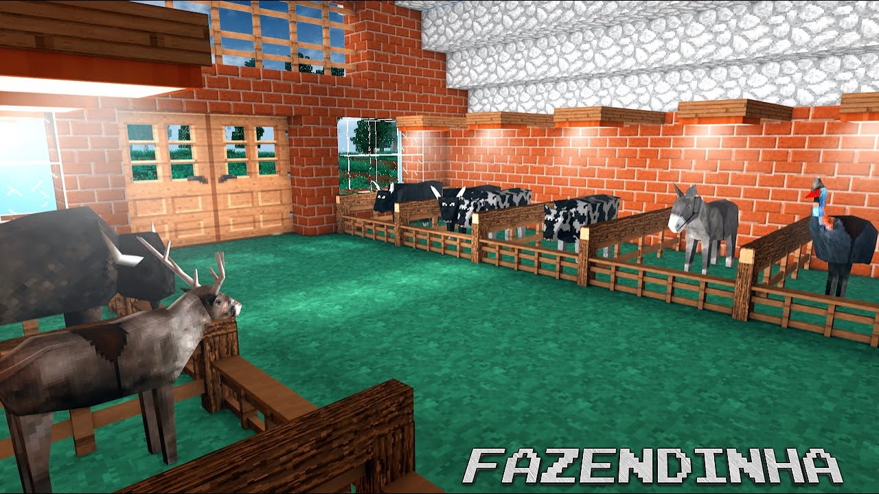 A FAZENDINHA EP: 19 Novo celeiro Para os Cavalos e as Vacas Survivalcraft 2