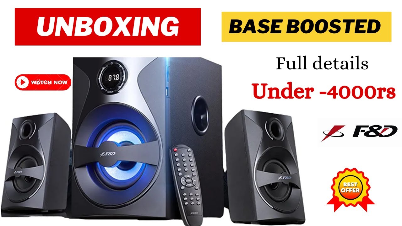 F&d 380x 108 w⚡ bluetooth home theatre.🔥Best f&d 2.1 home theater.