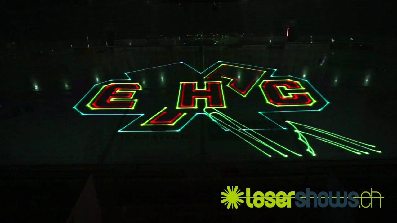 lasershows.ch - Intro Show für den Eishockey Club Biel - 3. Teil