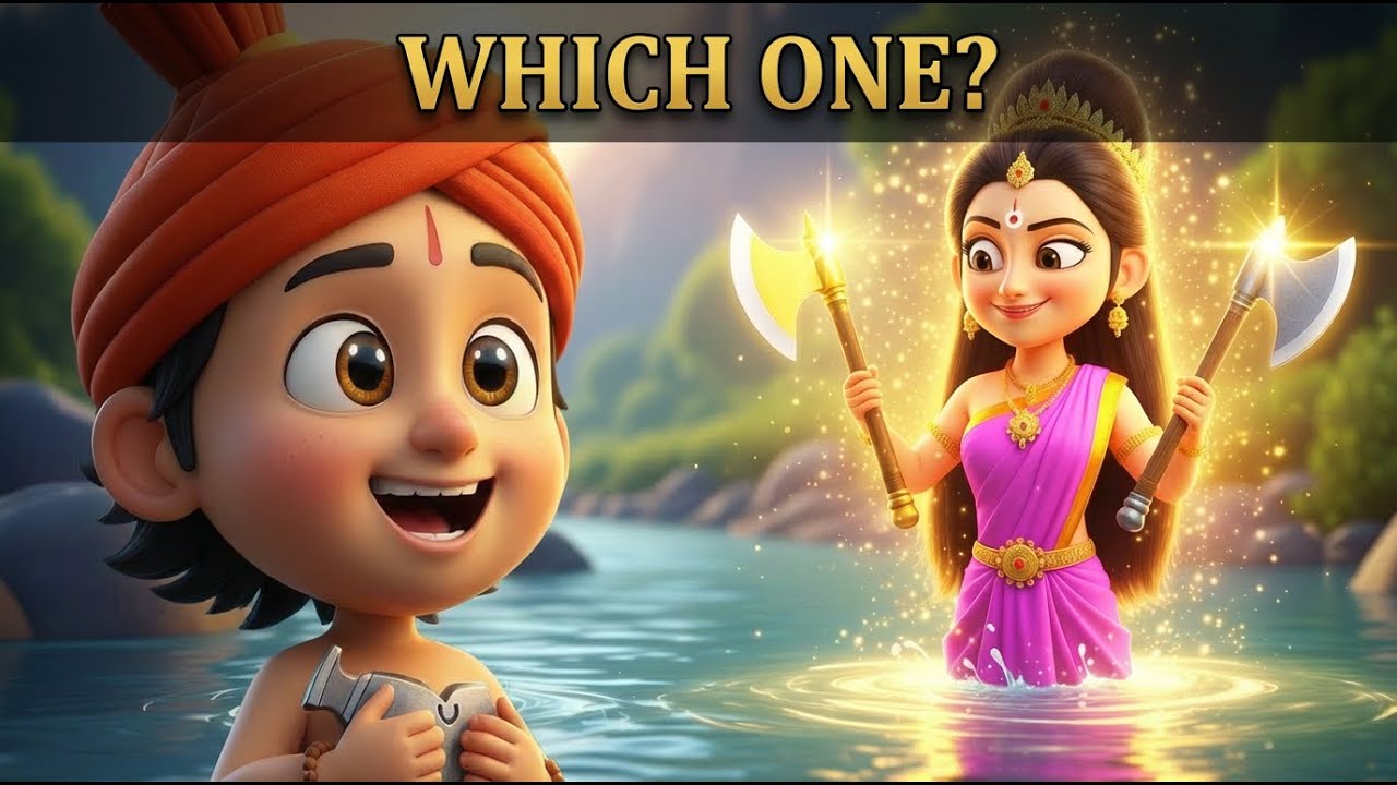 Honesty Is the Best Treasure 🪓 | The Honest Woodcutter Story for Kids