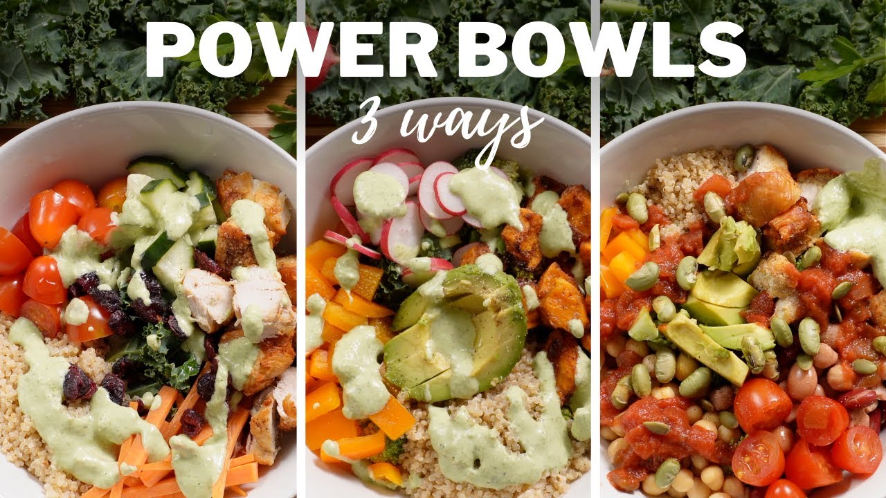 Healthy & Balanced POWER BOWLS » 3 Quinoa Bowls for Easy Meal Prep