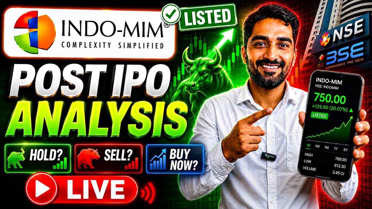 Indo-MIM Post IPO Analysis LIVE | Indo MIM Hold, Sell Ya Buy?
