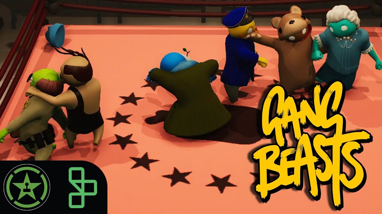 Let's Play - Gang Beasts - Granny Games with Criken, Tomato, and BedBananas