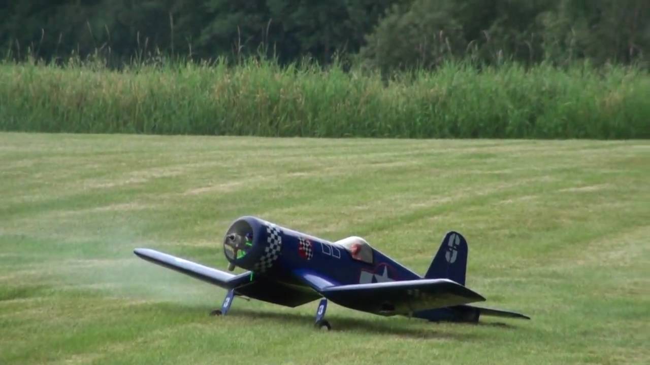 Crash av Corsair modellfly