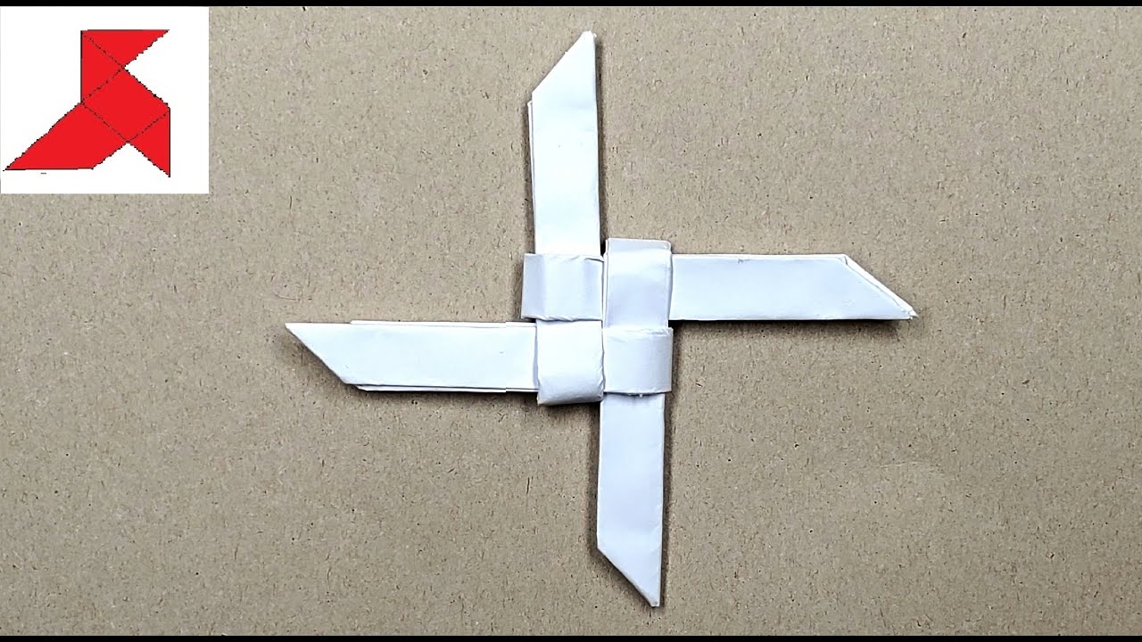 DIY – Как сделать большой летающий СЮРИКЕН из бумаги А4