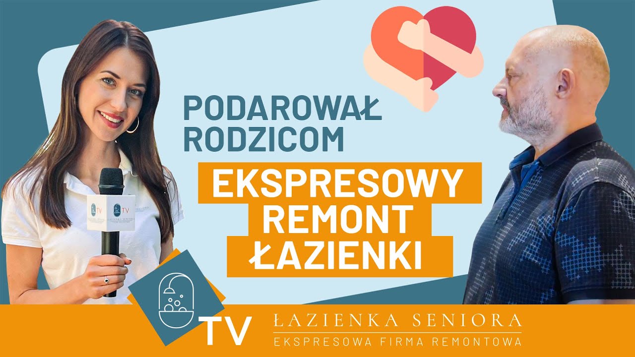 🚿Łazienka Seniora TV: Remont łazienki w prezencie dla rodziców!🎁  Łazienka dostosowana do seniorów.🧓