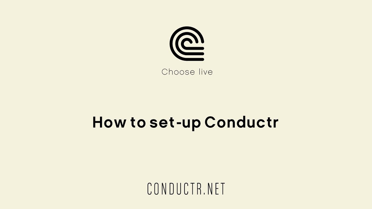 TUTORIAL: How to set-up Conductr on your iPad