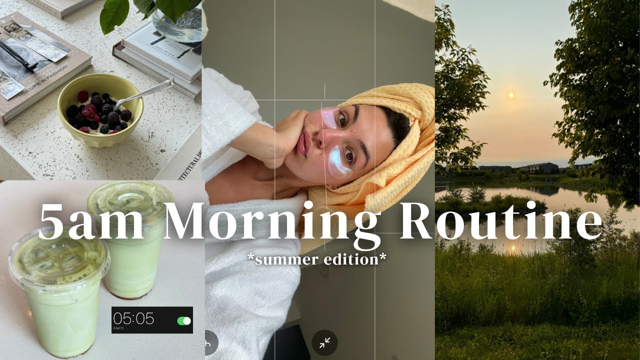 5am Summer Morning Routine | becoming a 5am girl, realistic daily routine, my goals for June