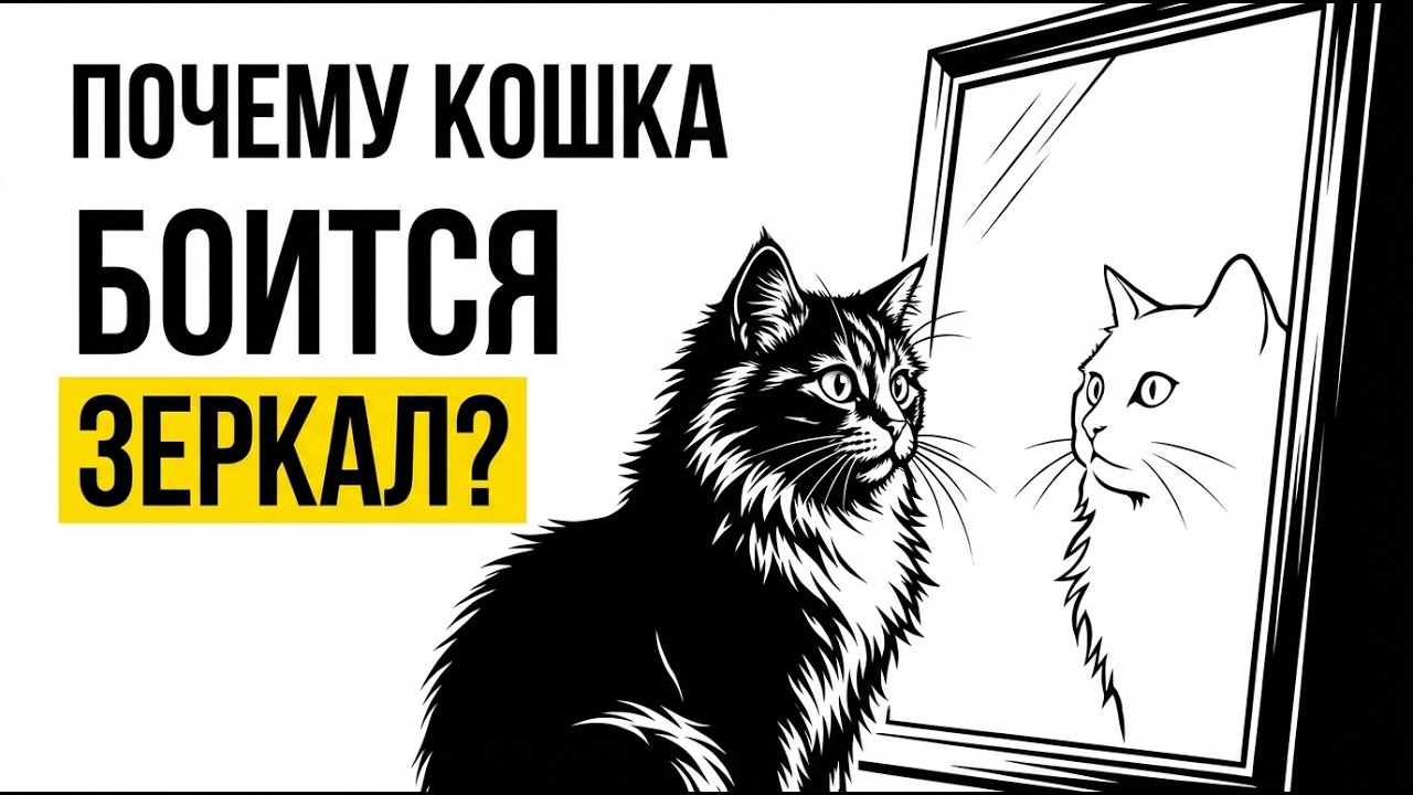 НИКОГДА Не Игнорируйте, Если Кошка Боится Зеркала! Вот НАСТОЯЩАЯ Причина
