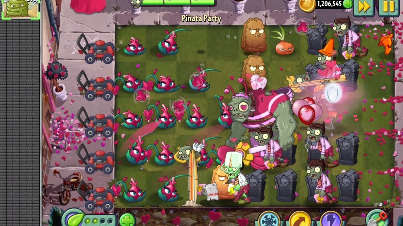 Plants vs Zombies 2 Pinata Party #pvz2 #pvzgameplay  #pvzmobile #games สงครามพืชปะทะซอมบี้ 2 