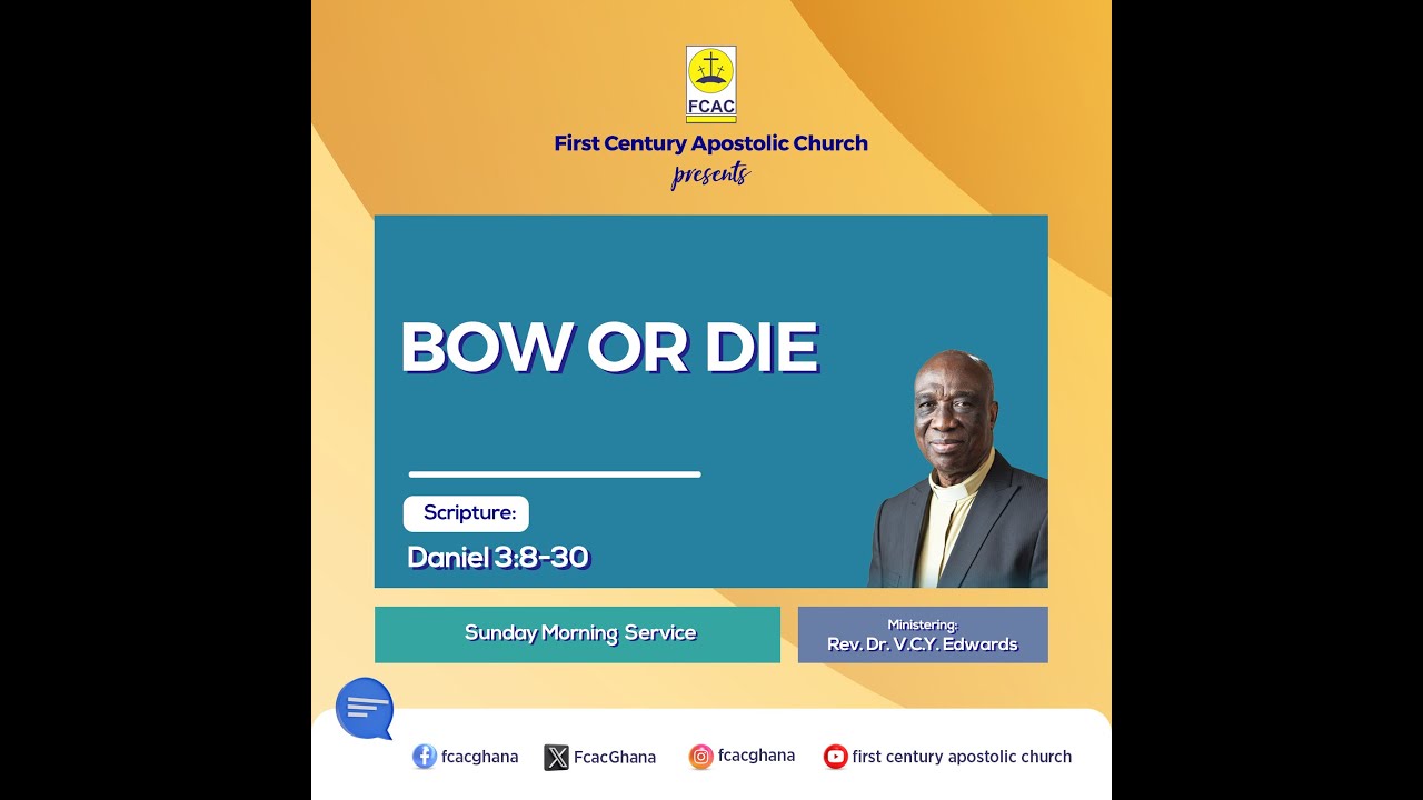 Bow or Die by  Rev. Dr. V.C.Y. Edwards (Sunday Morning Service 11.01.2026)