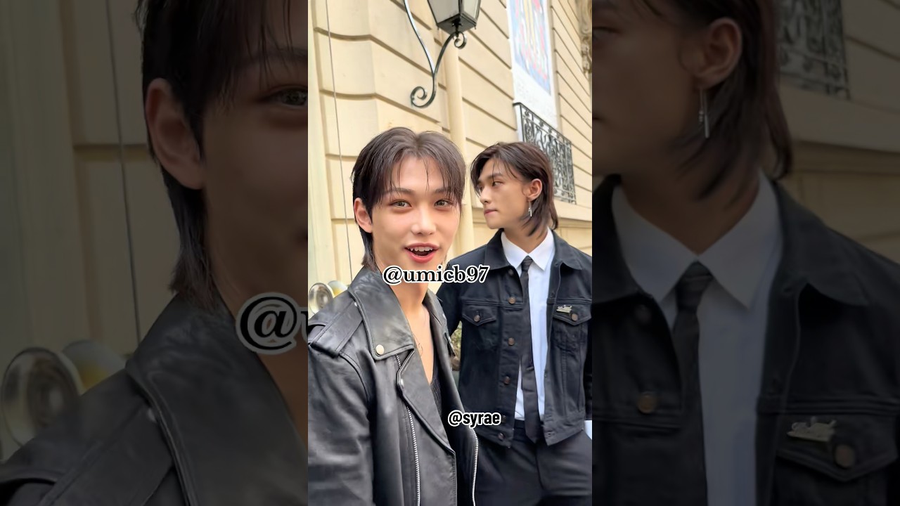 Феликс и Хёнджин в Париже, Франция, в музее Ива Сен-Лорана. 09.05.2022 #hyunlix #hyunjin