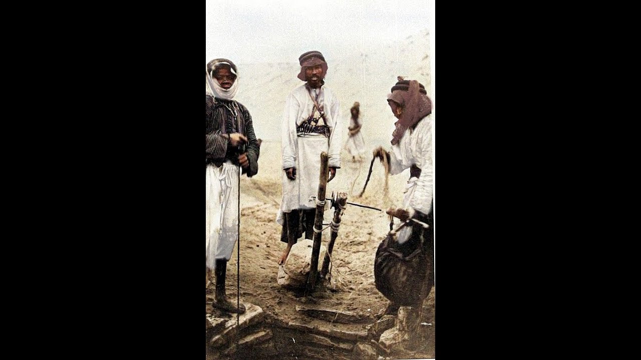 منطقة حائل بئر حيزان 1913م  تم تلوين الصور من قبل قناتي  العصر الذهبي