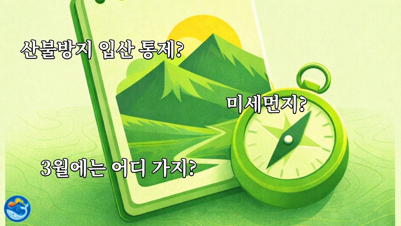 3월에는 어느 산에 가야지? 산불 방지 입산 통제? 미세 먼지에 등산해도 괜찮을까?