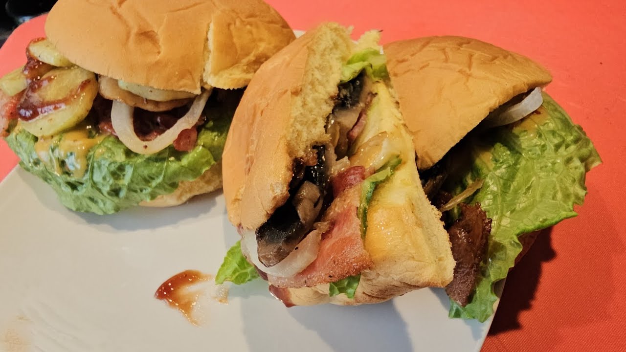 Bacon Mushroom Sandwich for Supper