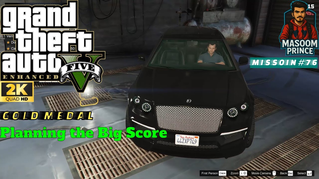 GTA V Enhanced | Mission #76 Planning the Big Score | Story Mission Gameplay | 