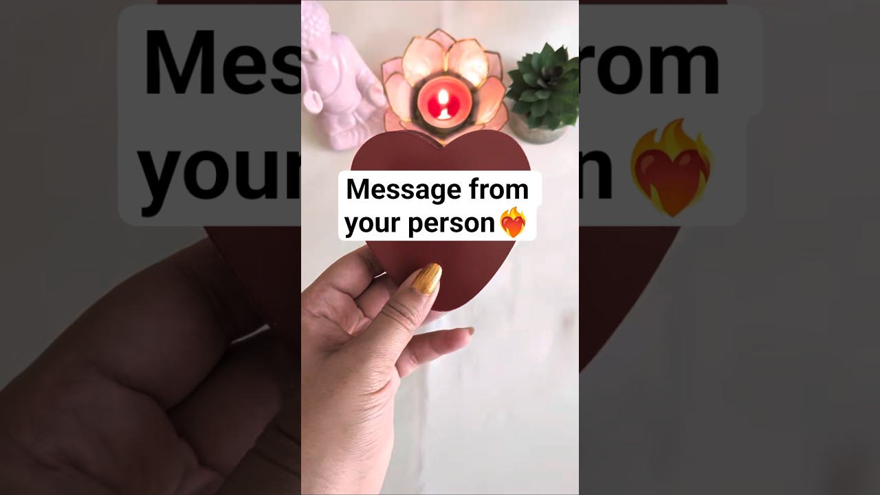 Message from your person ❤️&zwj;🔥 #shorts #tarotreading #lovetarotreading