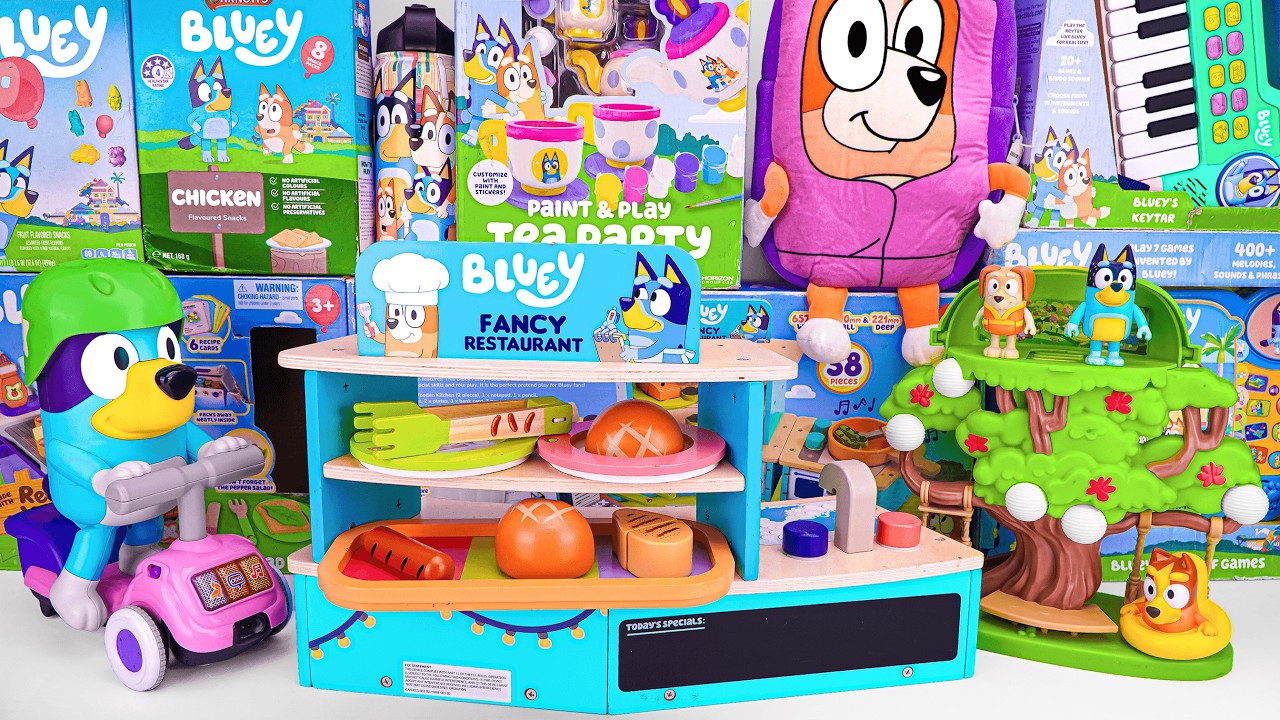 Bluey Toy Collection 💙 | 9 Minutes of Satisfying Bluey Toys Unboxing ASMR