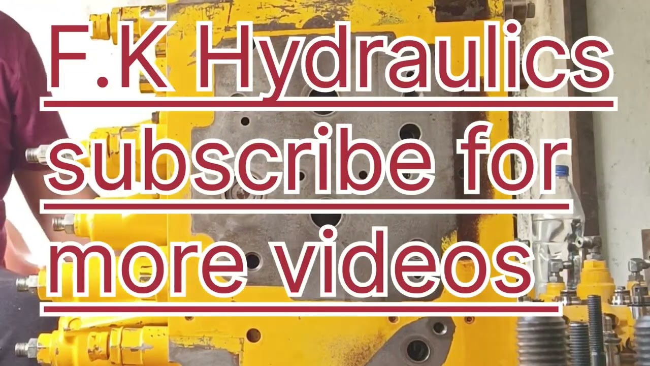 Komatsu pc210 Control valve full service main relief valve service spool service