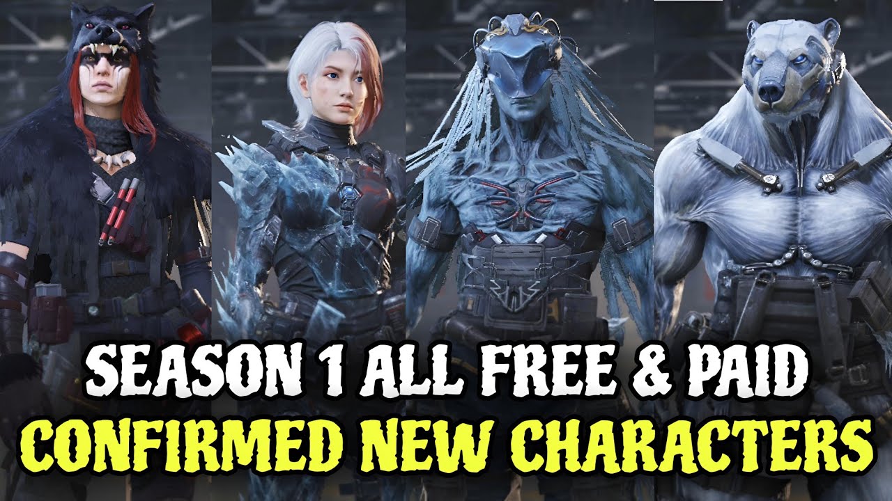 Season 1 All Free and Paid Characters | Season 1 All Battle Pass Characters Leaks Codm 2026 