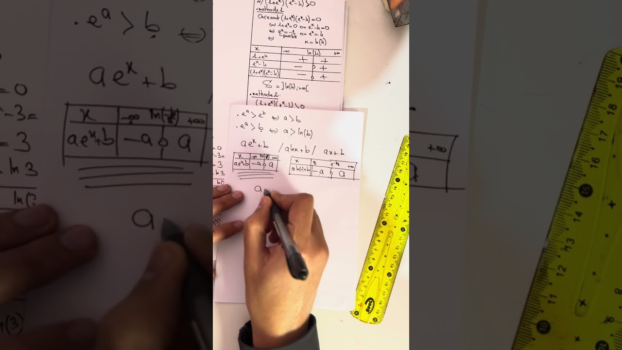 Les inequations (fonction exponentiellle) 2bac