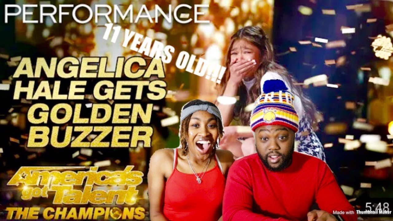 Angelica Hale Receives Golden Buzzer Reaction