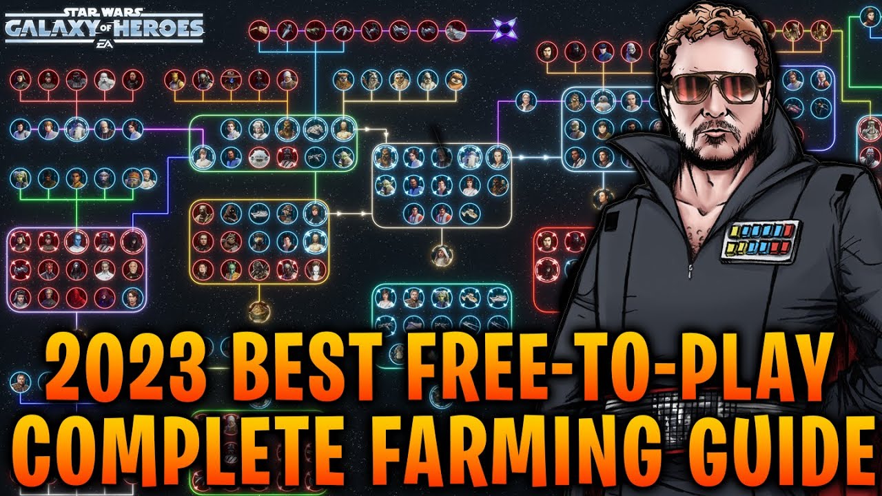 2023 STAR WARS: GALAXY OF HEROES FARMING GUIDE - ULTIMATE Free-to-Play Guide to Unlock EVERYTHING