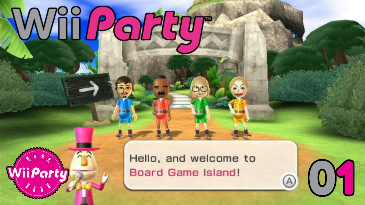 Wii Party Board Game Island (Beginner Difficulty) Part 1