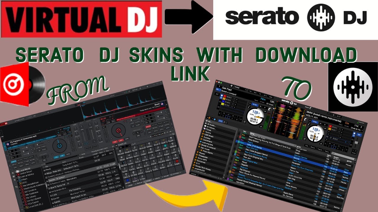 Как изменить скин Virtual DJ на скин Serato DJ