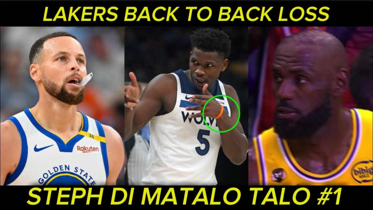Steph hindi matalo talo #1 parin! Edwards tinupad ang pangako. Lakers talo ulit sa clutch