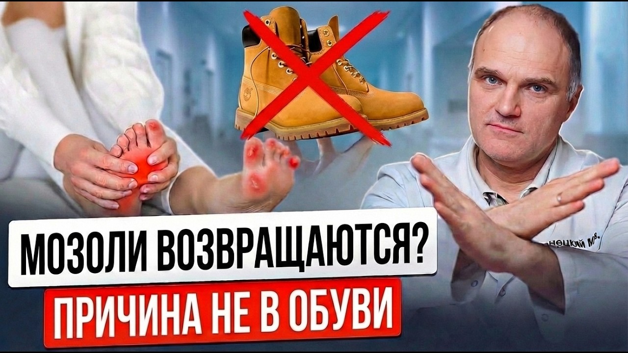 Мозоли НЕ от обуви! 6 скрытых причин, которые никто не называет.