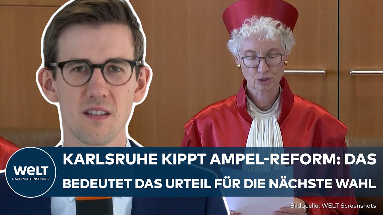 DEUTSCHLAND: Wahlrechtsurteil in Karlsruhe – Erfolg für CSU und Bayern, Klatsche für die Ampel