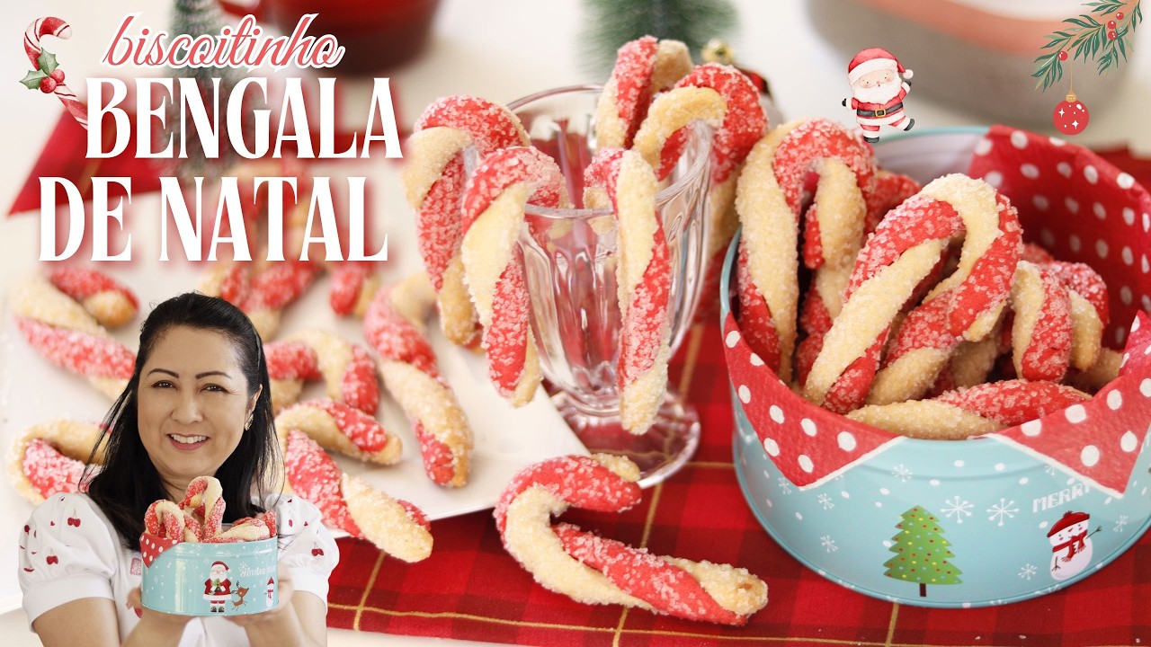 VOCÊ NÃO ACREDITA COMO É FÁCIL – BISCOITINHOS BENGALA DE NATAL | Dika da Naka