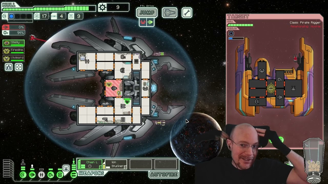 FTL Hard mode, NO pause, Lanius A run! 2nd run Today!