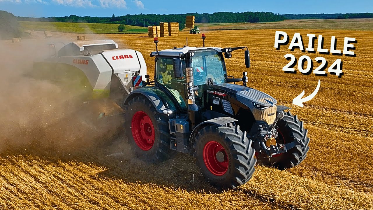 🤩 NEW FENDT 728 BLACK & CLAAS QUADRANT 5300E à la PAILLE 2024 🤠💨