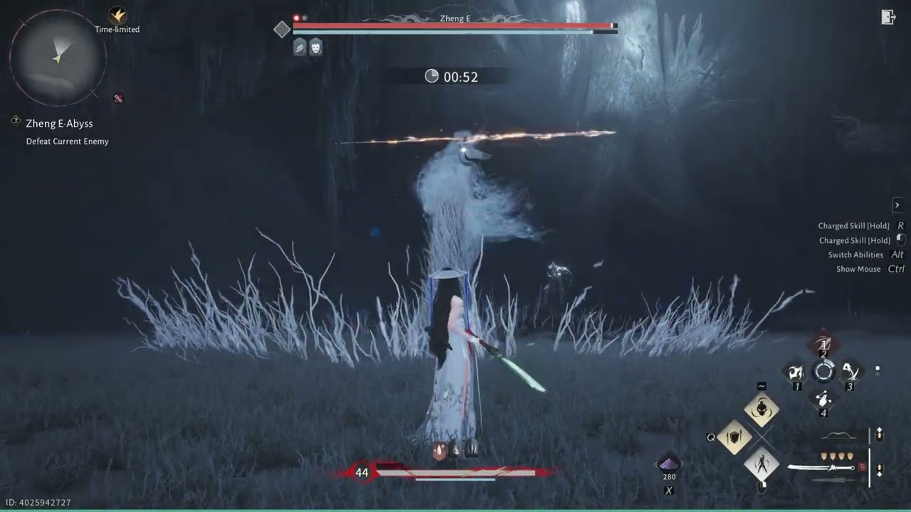 Where Winds Meet - Zheng E Mo blade Only No Hit Abys Trials