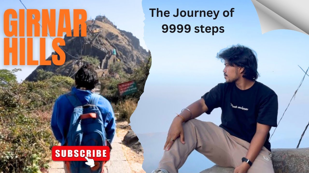Girnar Hills Adventure😱 | Sunrise View | Travel Vlog India | Girnar Junagadh 🚩⛰️