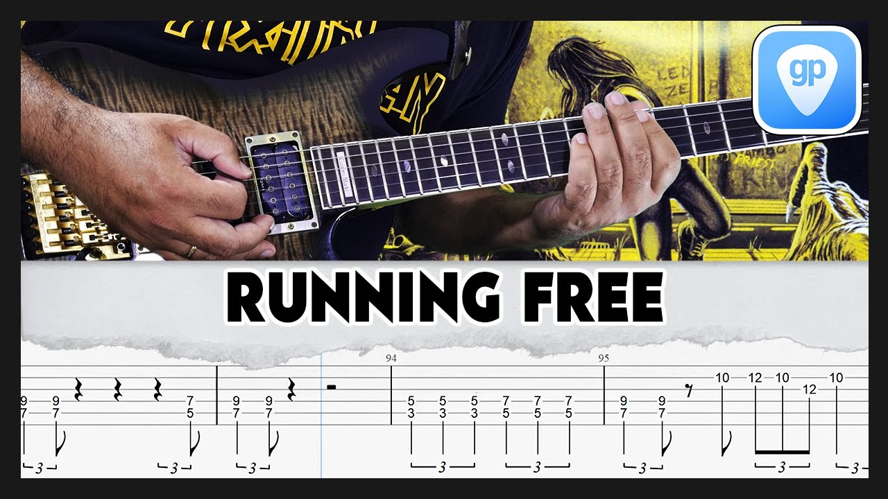 Iron Maiden | Running Free | TAB | Гитарный Кавер | Урок