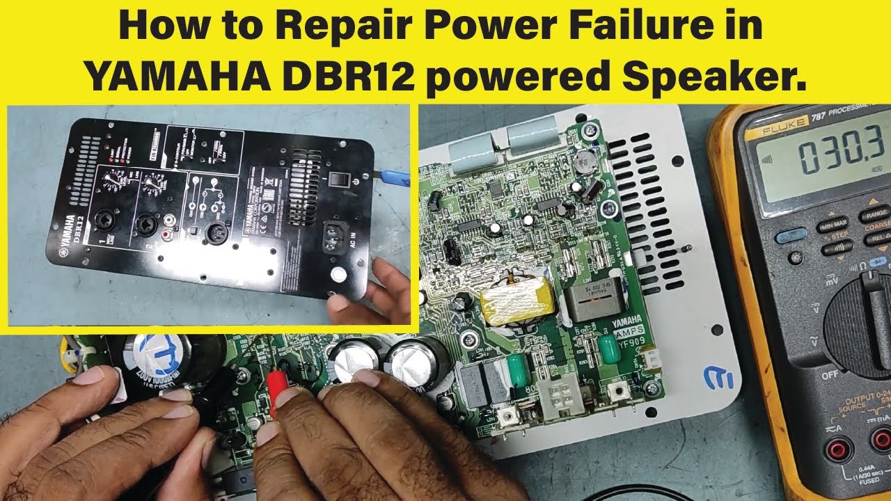 Как устранить сбой питания в активной акустической системе YAMAHA DBR12 #yamahadbr12powerfailurer...