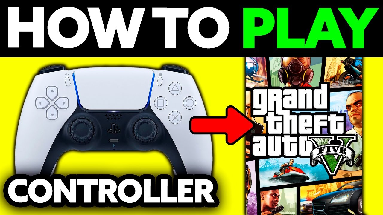 Как играть в GTA 5 с контроллером PS4/PS5 на ПК Rockstar Launcher (2025)